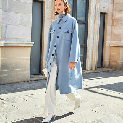 wide sleeves overcoat fashion loose lady