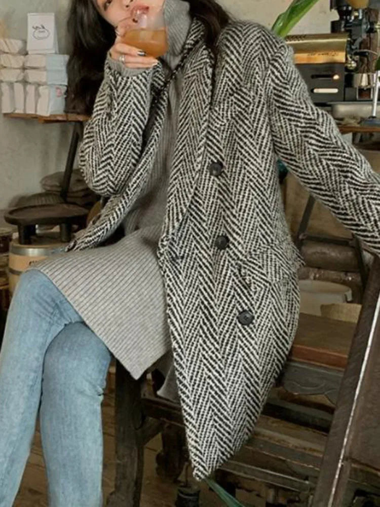 Coat Women's  Medium Long Suit Coats