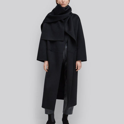 Slit Lapel Long Coat For Women Arrival Spring