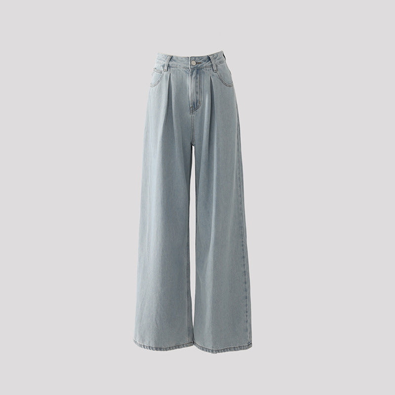 Loose Straight Breathable Wide-Leg Pants