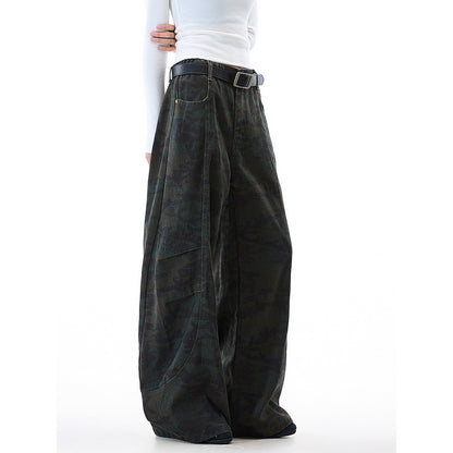 Winter loose wide leg casual pants and floor pants