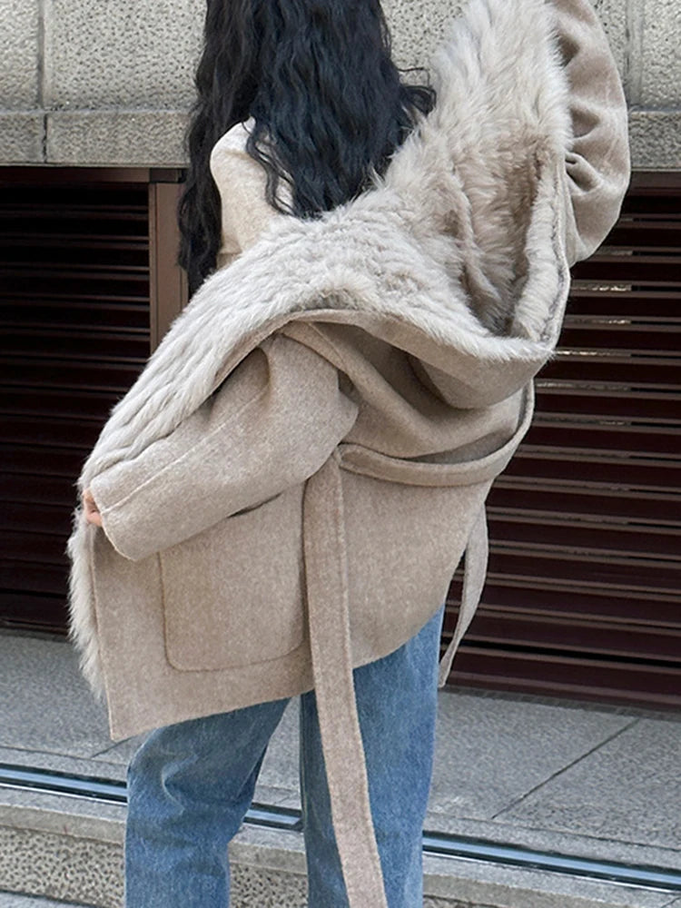 Coat Loose  Solid Color Overcoat Winter New