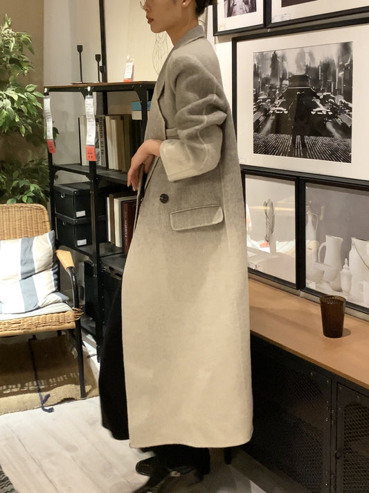 Handmade Loose One-Button Woolen Jackets