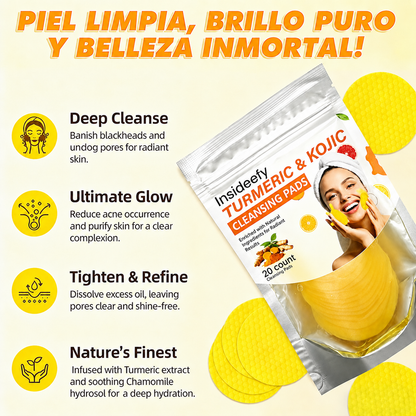 Insideefy® Turmeric Kojic Acid Cleansing Pads