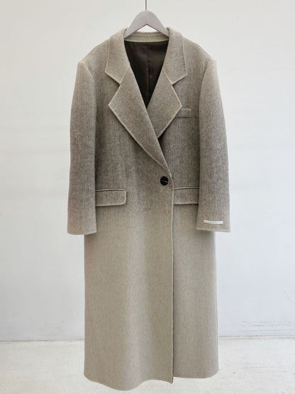 Handmade Loose One-Button Woolen Jackets