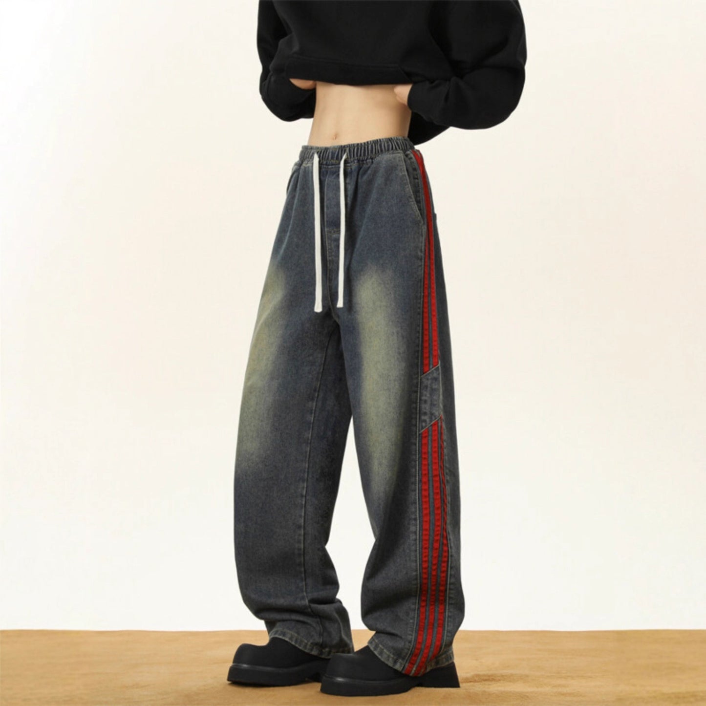 Oversized Loose Straight Leg Pants